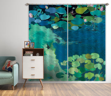 3D Summer Pool 229 Allan P. Friedlander Curtain Curtains Drapes