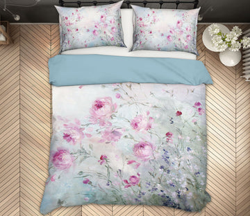 3D Rose Bunch 037 Debi Coules Bedding Bed Pillowcases Quilt