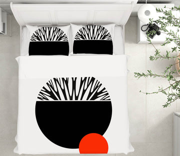 3D Black Circle 109 Boris Draschoff Bedding Bed Pillowcases Quilt