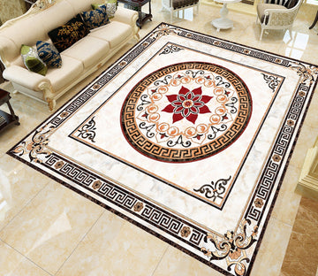 3D Red Flower Pattern WG492 Floor Mural Wallpaper AJ Wallpaper 2 