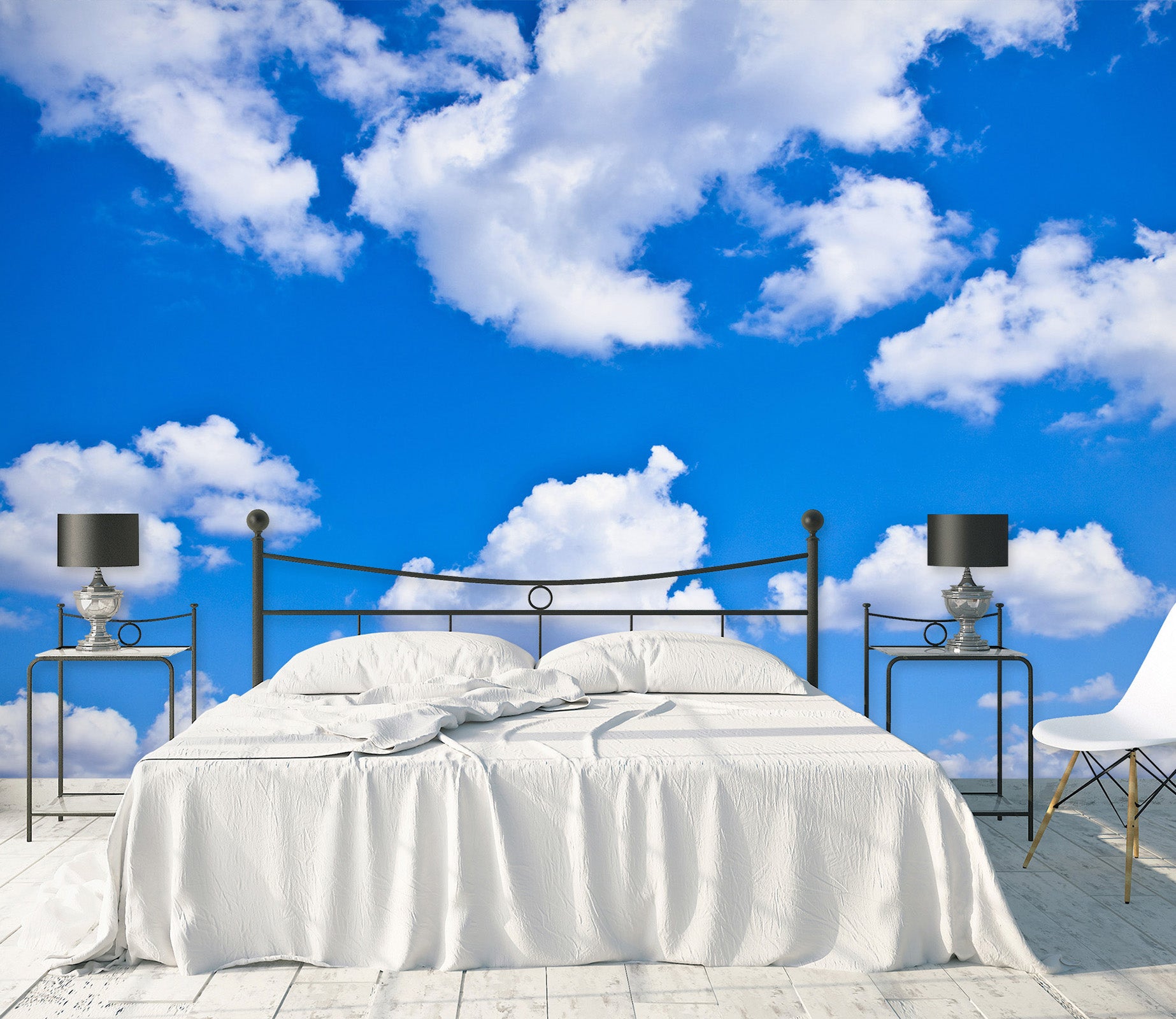 3D Sky White Clouds 1735 Wall Murals