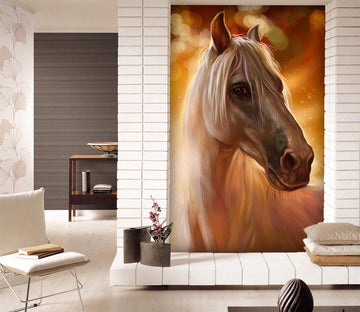 3D Sunset Horse 124 Wall Murals