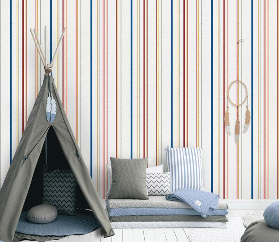 3D Neat Color Stripes 901 Wall Murals