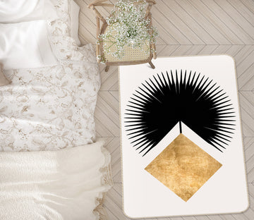 3D Golden Diamond 1111 Boris Draschoff Rug Non Slip Rug Mat