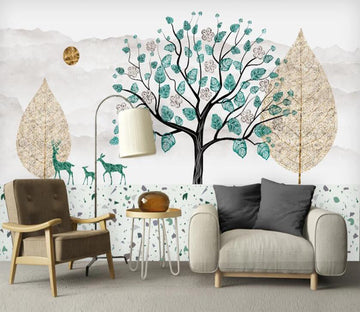 3D Quiet And Strange Beautiful Tree 2534 Wall Murals