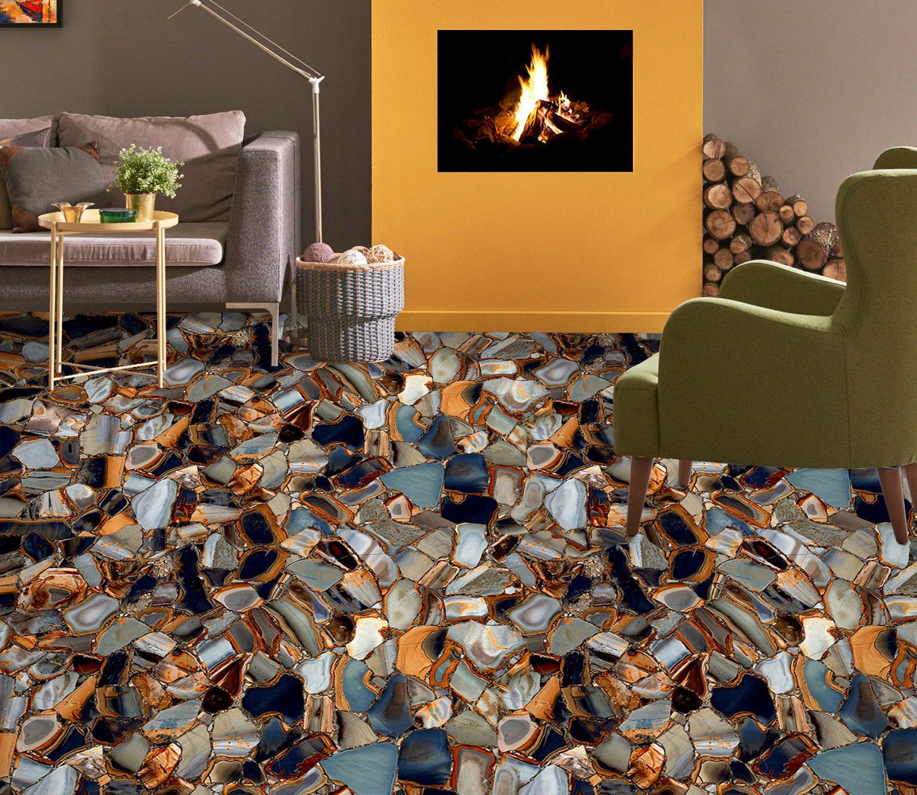 3D The Story Of The Stone 592 Floor Mural  Wallpaper Murals Rug & Mat Print Epoxy waterproof bath floor