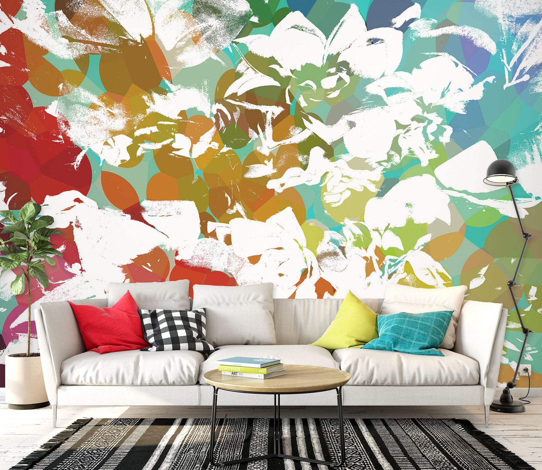 3D Color Pattern 19101 Shandra Smith Wall Mural Wall Murals