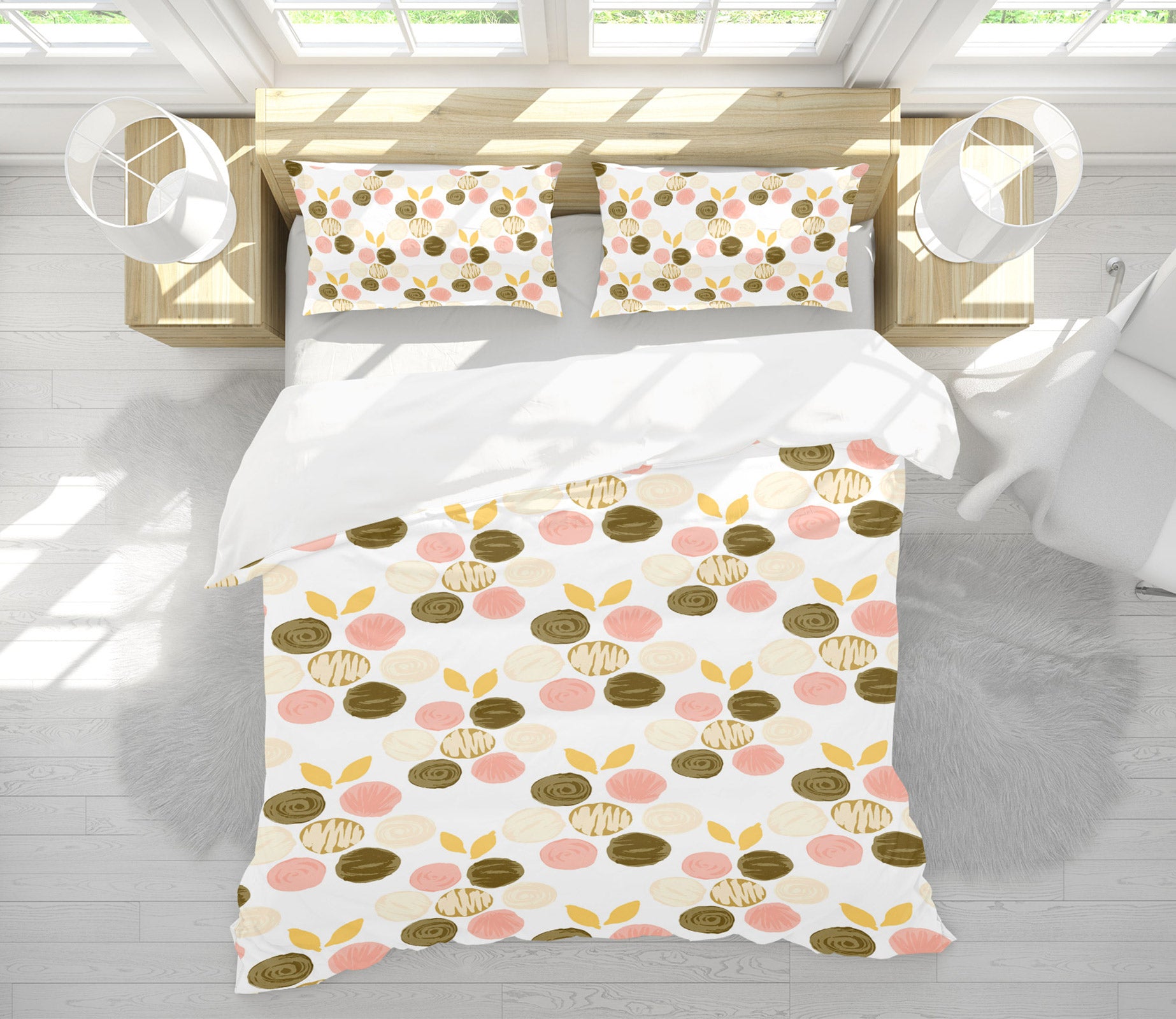 3D Pink Brown Polka Dots 109125 Kashmira Jayaprakash Bedding Bed Pillowcases Quilt