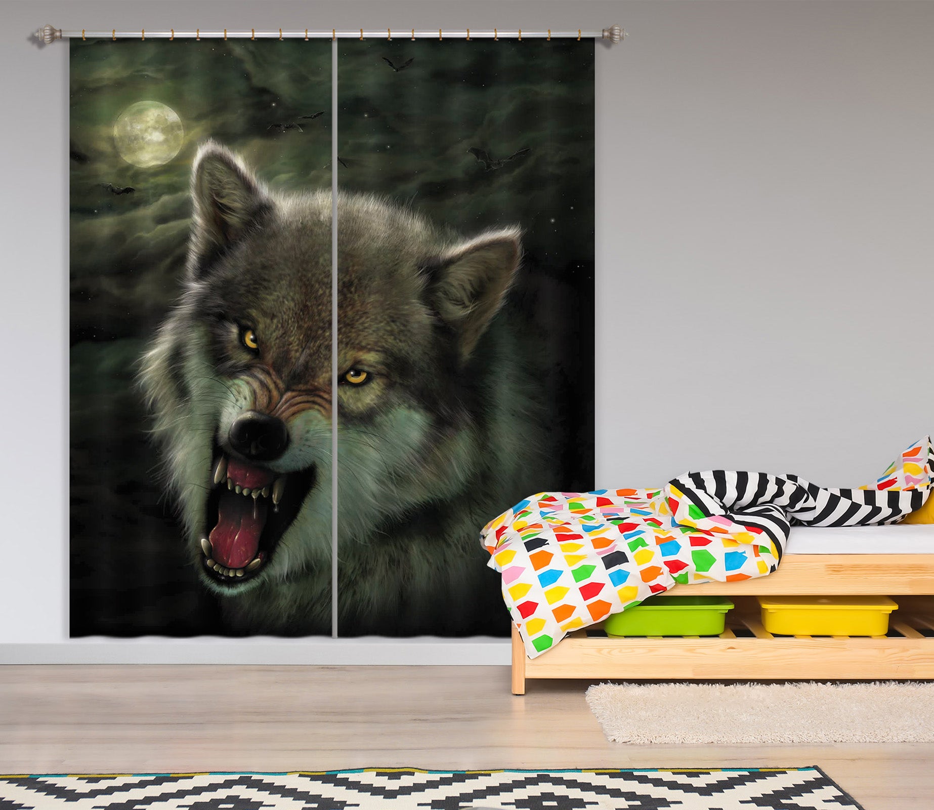 3D Nightbreed 056 Vincent Hie Curtain Curtains Drapes