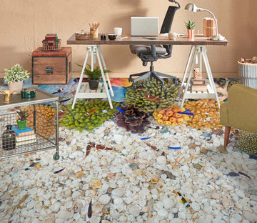 3D Free Colored Fish 363 Floor Mural  Wallpaper Murals Rug & Mat Print Epoxy waterproof bath floor