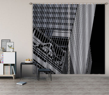 3D Dangerous Building 048 Noirblanc777 Curtain Curtains Drapes