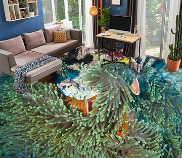 3D Fantasy Green Coral 514 Floor Mural  Wallpaper Murals Rug & Mat Print Epoxy waterproof bath floor