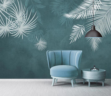 3D White Hard Leaves 2320 Wall Murals