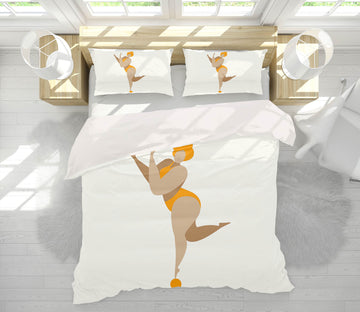 3D Woman Gymnastics 135 Boris Draschoff Bedding Bed Pillowcases Quilt