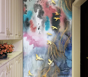 3D Golden Goose WC841 Wall Murals