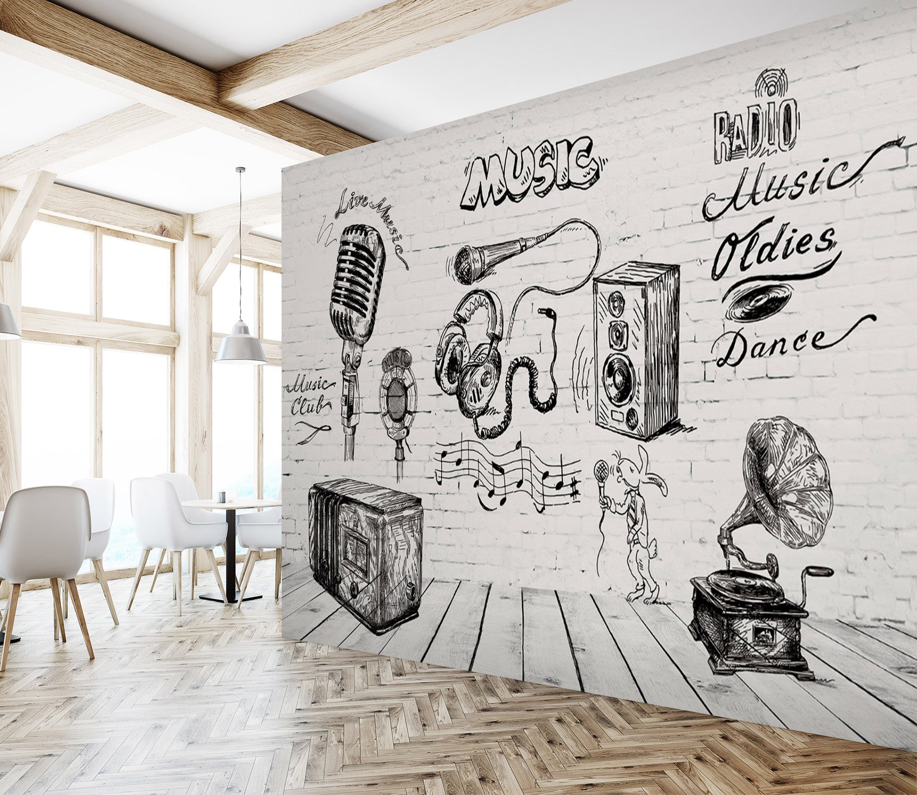 3D Sketch Pattern 1482 Wall Murals