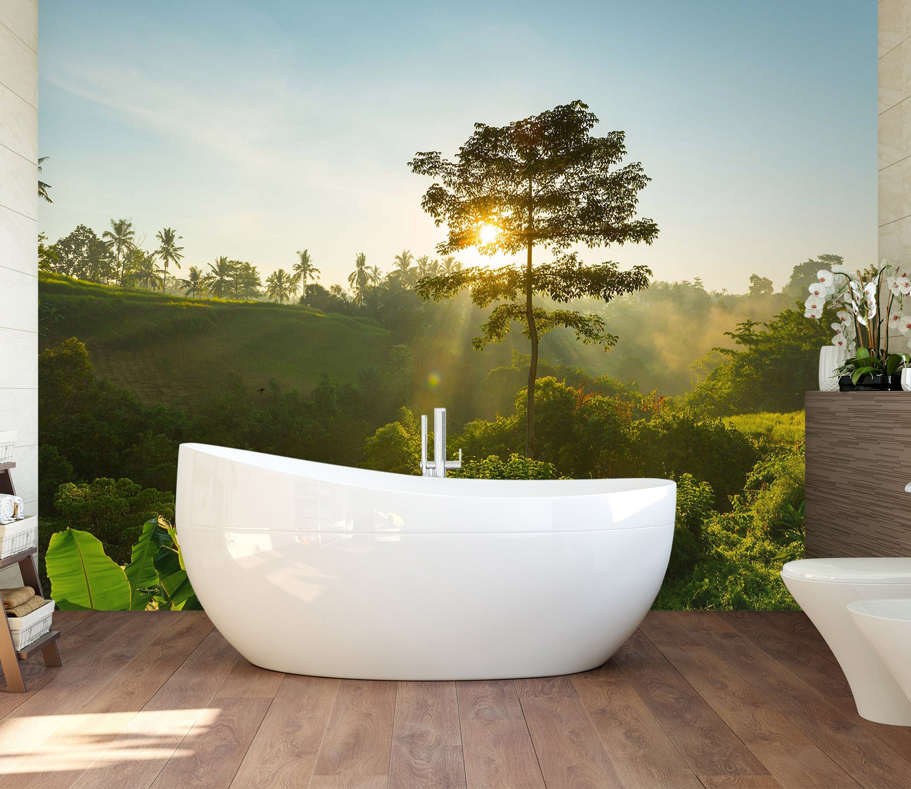 3D Sunshine Forest 126 Wall Murals