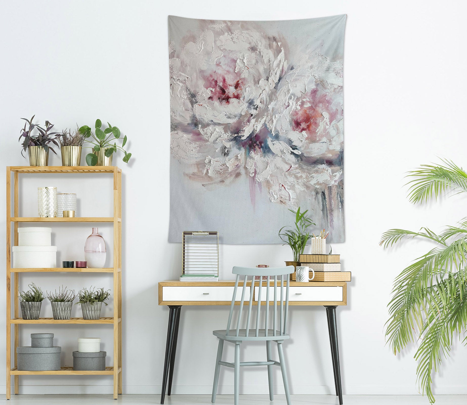 3D Retro Peony 3639 Skromova Marina Tapestry Hanging Cloth Hang