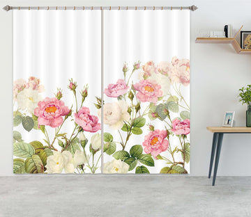 3D Bright Flower 208 Uta Naumann Curtain Curtains Drapes