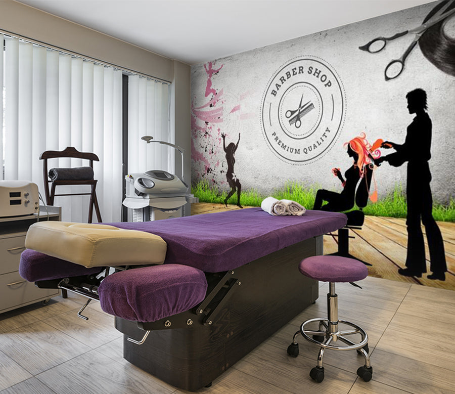 3D Pink Hair 1529 Wall Murals