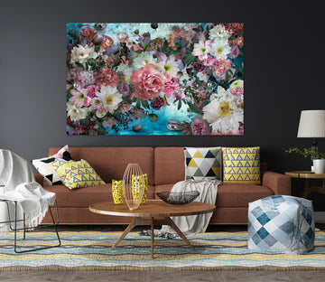 3D Pink Flower 4003 Beth Sheridan Wall Sticker