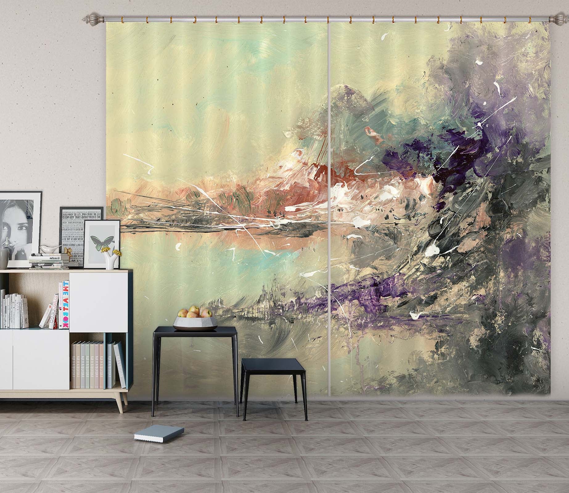 3D Seaside City 011 Anne Farrall Doyle Curtain Curtains Drapes