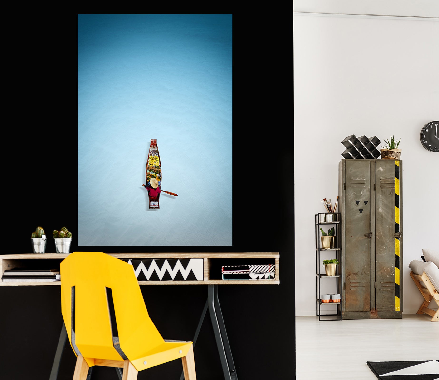 3D Boat In River 194 Marco Carmassi Wall Sticker