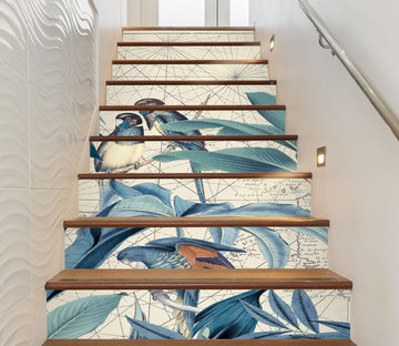 3D Bird Leaves 11057 Andrea Haase Stair Risers