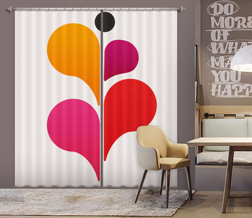 3D Abstract Dancer 1003 Boris Draschoff Curtain Curtains Drapes