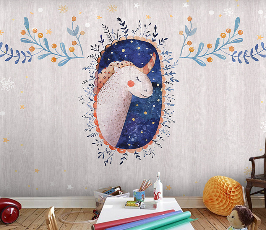 3D Cartoon Unicorn WG206 Wall Murals