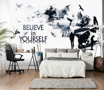 3D Man Logo WC361 Wall Murals