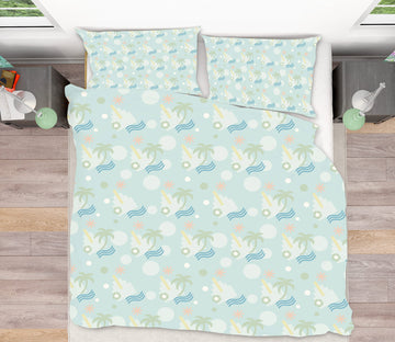 3D Coconut Tree Pattern 98161 Kasumi Loffler Bedding Bed Pillowcases Quilt