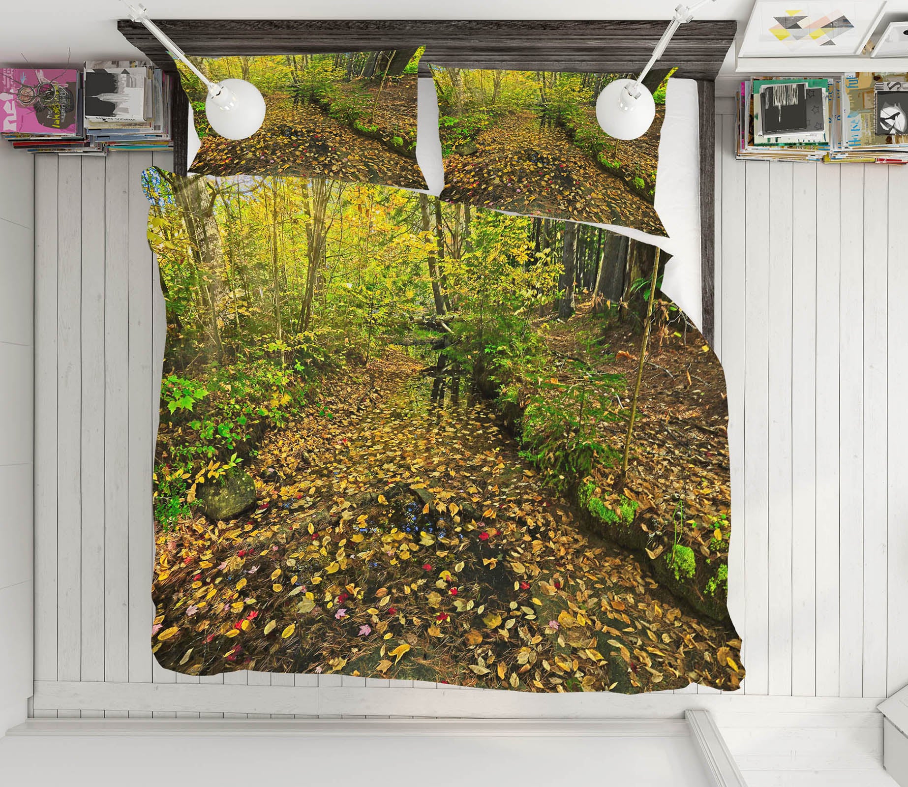 3D Leaf Creek 62187 Kathy Barefield Bedding Bed Pillowcases Quilt