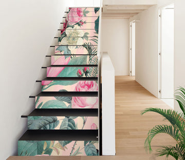 3D Pink Rose Pattern 109201 Andrea Haase Stair Risers