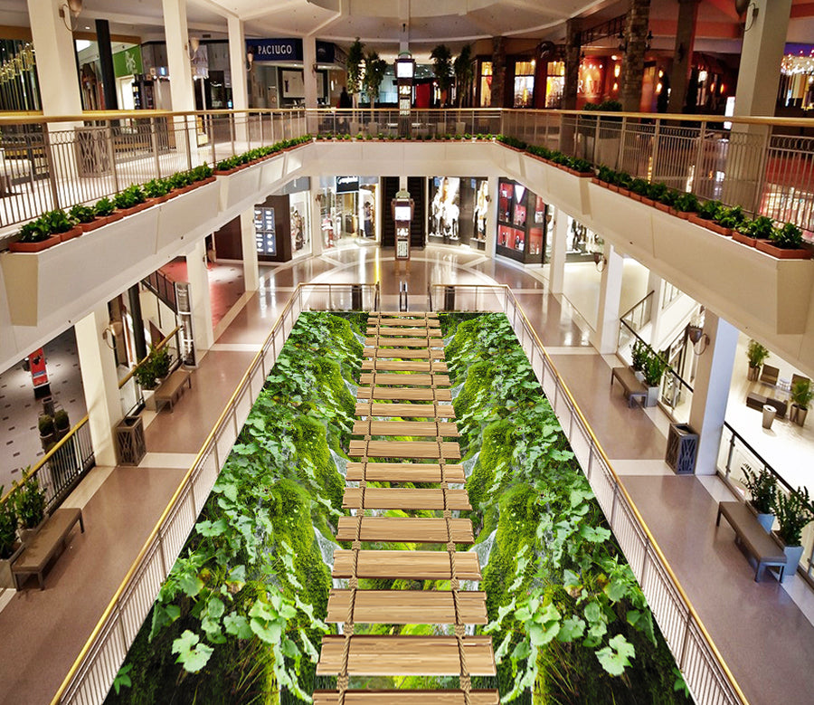 3D Wood Bridge 525 Floor Mural  Wallpaper Murals Rug & Mat Print Epoxy waterproof bath floor