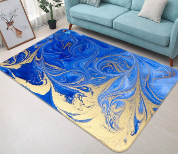 3D Blue Background 23 Non Slip Rug Mat Mat AJ Creativity Home 