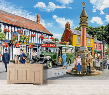 3D In The Market Place 1030 Trevor Mitchell Wall Mural Wall Murals