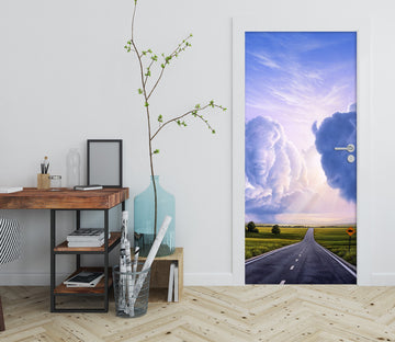 3D Highway Clouds 112119 Jerry LoFaro Door Mural