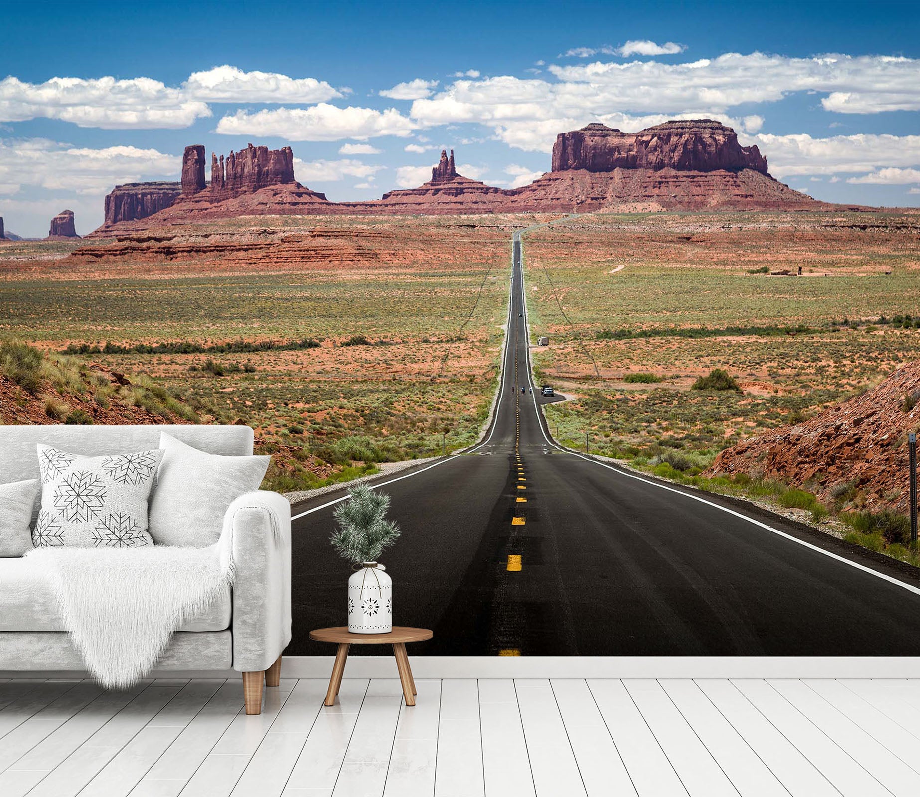 3D Highway Prairie 1469 Wall Murals