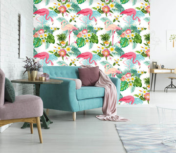 3D Flamingo 1493 Wall Murals