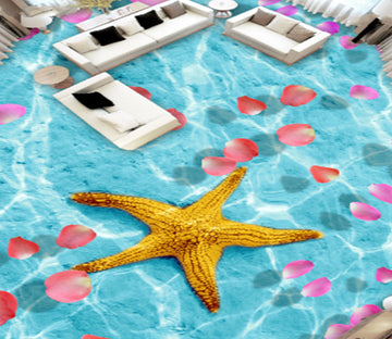 3D Starfish Petals 250 Floor Mural  Wallpaper Murals Rug & Mat Print Epoxy waterproof bath floor