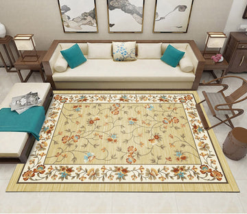 3D Colored Flowers WG322 Non Slip Rug Mat Mat AJ Creativity Home 