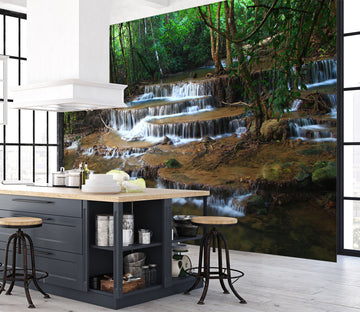3D Mountain Running Water 57192 Wall Murals