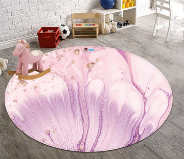 3D Pink Fan Shape 171 Round Non Slip Rug Mat Mat AJ Creativity Home 