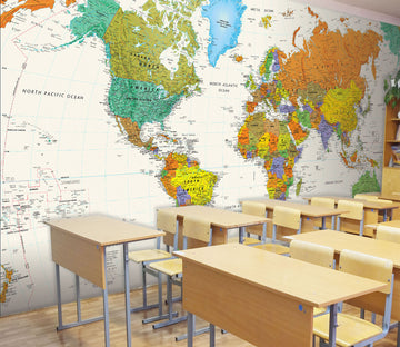 3D Color Map 002 Wall Murals