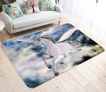 3D Flying Wings Unicorn 38 Non Slip Rug Mat Mat AJ Creativity Home 