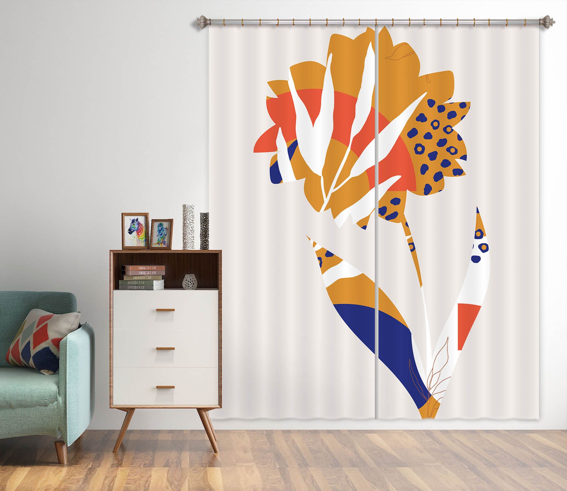 3D San Francisco 1105 Boris Draschoff Curtain Curtains Drapes