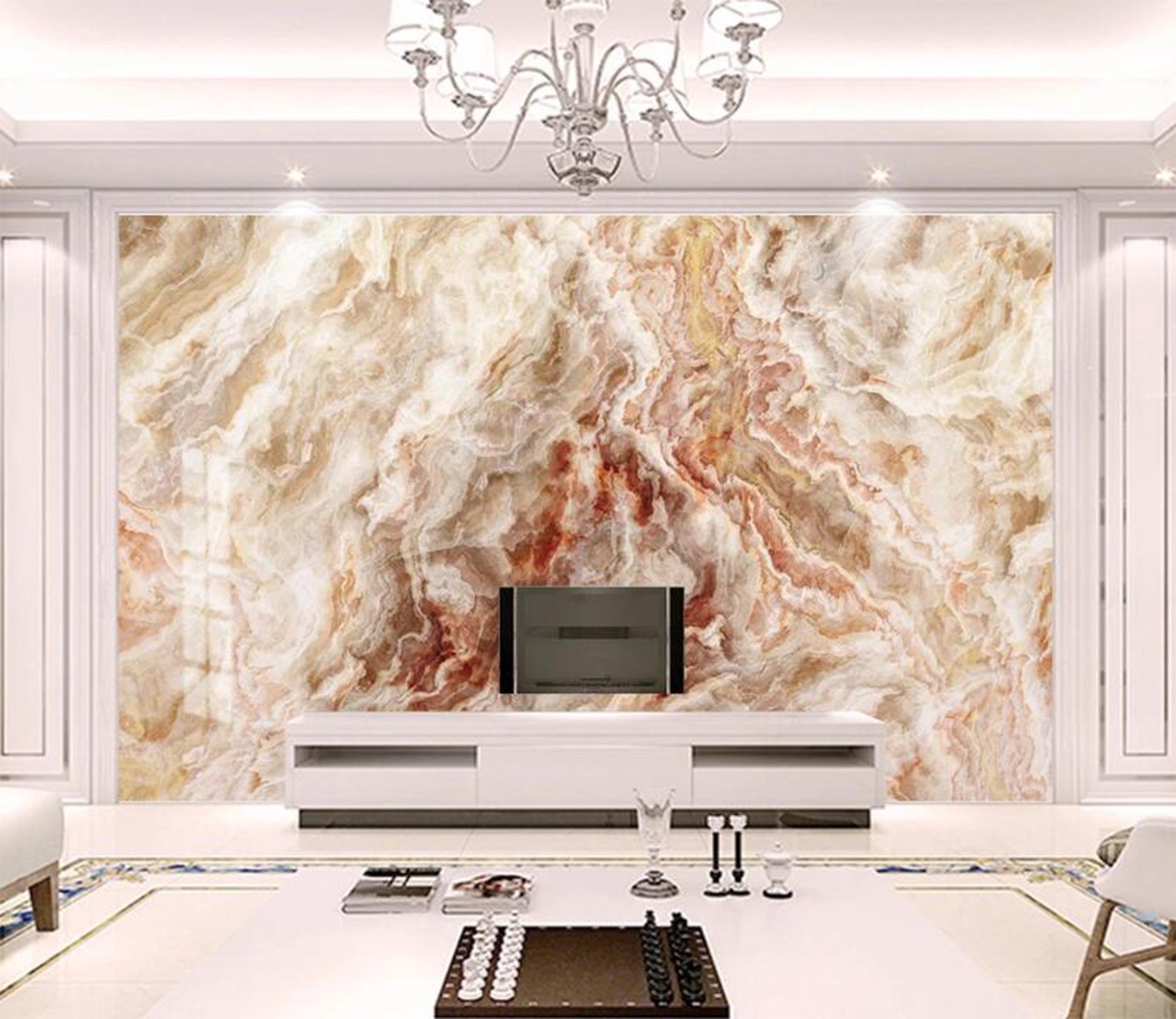 3D Noble Mist Gathering 2250 Wall Murals