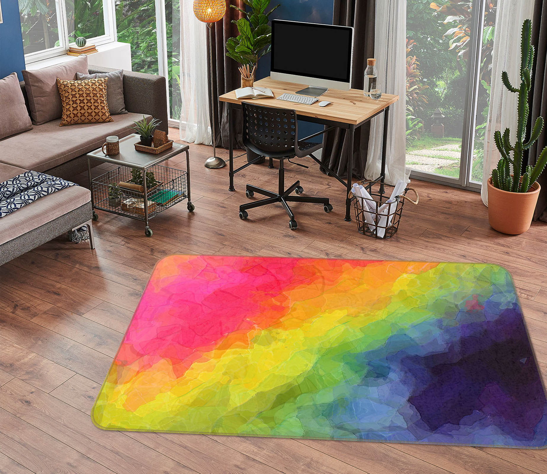 3D Rich Color 1004 Shandra Smith Rug Non Slip Rug Mat