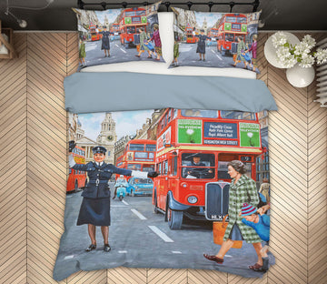 3D WPC On Ludgate Hill 2078 Trevor Mitchell bedding Bed Pillowcases Quilt
